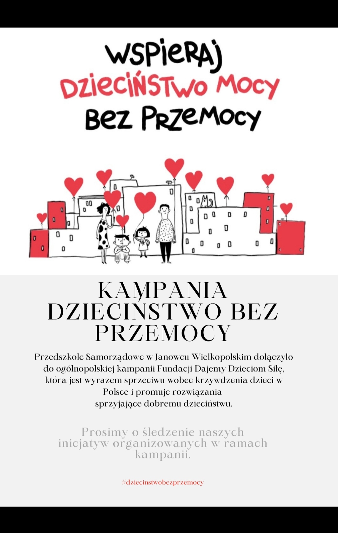 OGÓLNOPOLSKA KAMPANIA DZIECIŃSTWO BEZ PRZEMOCY 